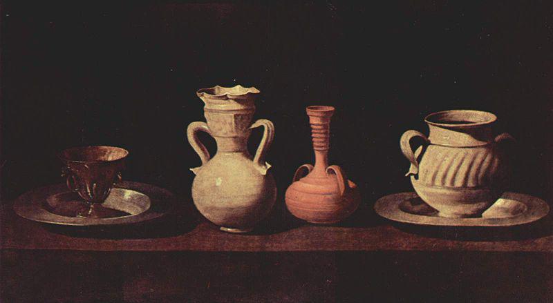 Francisco de Zurbaran Tassen und Vasen Sweden oil painting art